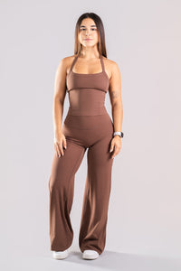 Flex Halter Top - Marrom