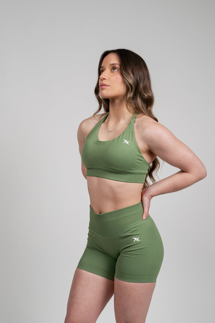 Sculpt Seamless Shorts - Verde Oliva