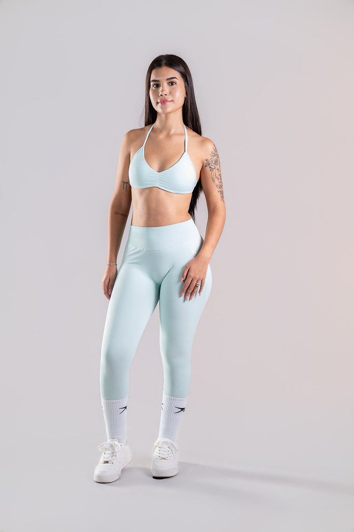Sculpt Halter Bra - Verde Claro