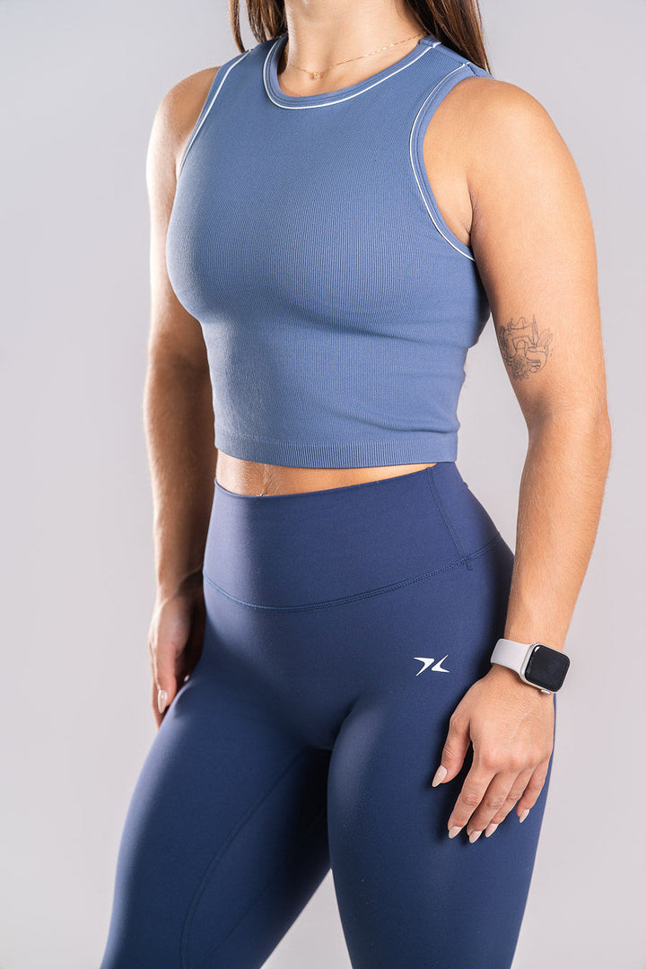 Flex Rib Top - Azul