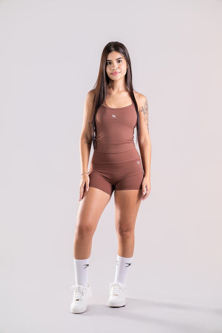 Elevate Seamless Short - Marrom